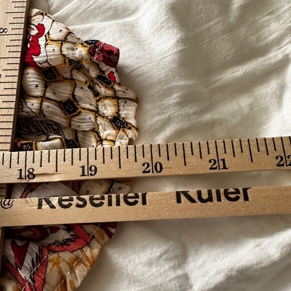 Tommy Hilfiger Women's Boho Floral Off-Shoulder Peasant Blouse Top L - Picture 10 of 10